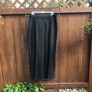 Nine West Women's Slouchy Cyndi Dress Pants Size 16W Black Stretch